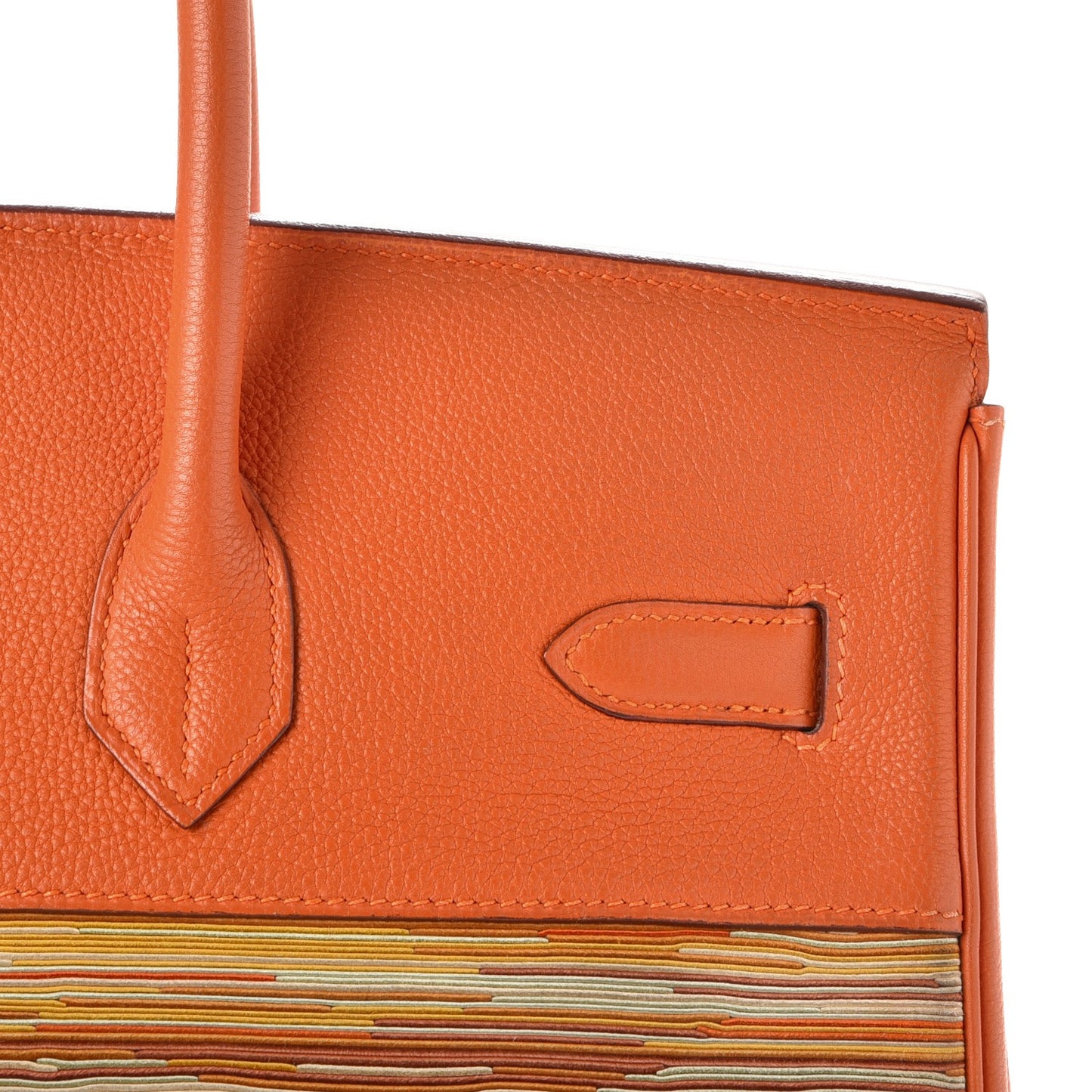 Togo Vibrato Birkin 35 Orange