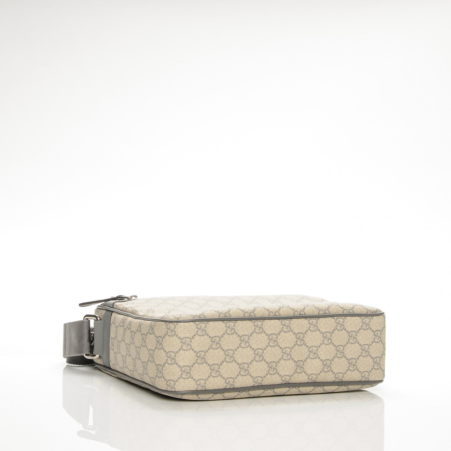 Gucci GG Plus Monogram Medium Messenger Bag Ecru Grigio 4 of 7