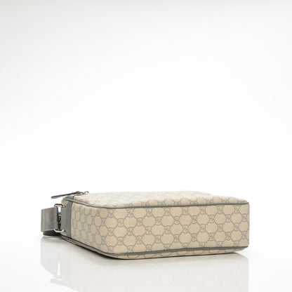 Gucci GG Plus Monogram Medium Messenger Bag Ecru Grigio 4 of 7