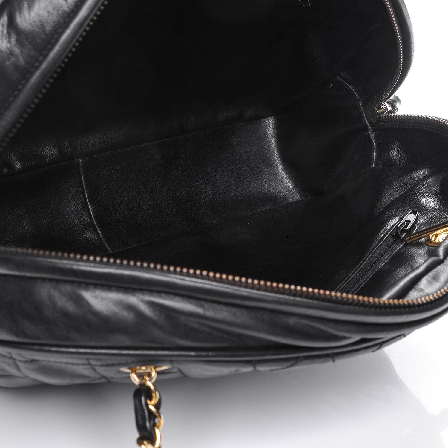 Chanel Lambskin Quilted Shoulder Bag Black 5 of 8