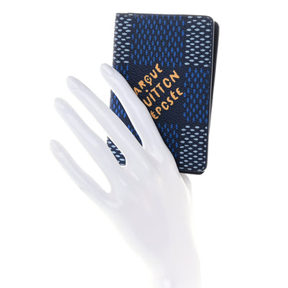 Louis Vuitton Damier Heritage Pocket Organizer Blue 2 of 6