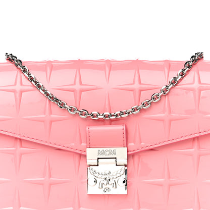 MCM Diamond Patent Medium Millie Crossbody Bag Teaberry 8 of 11