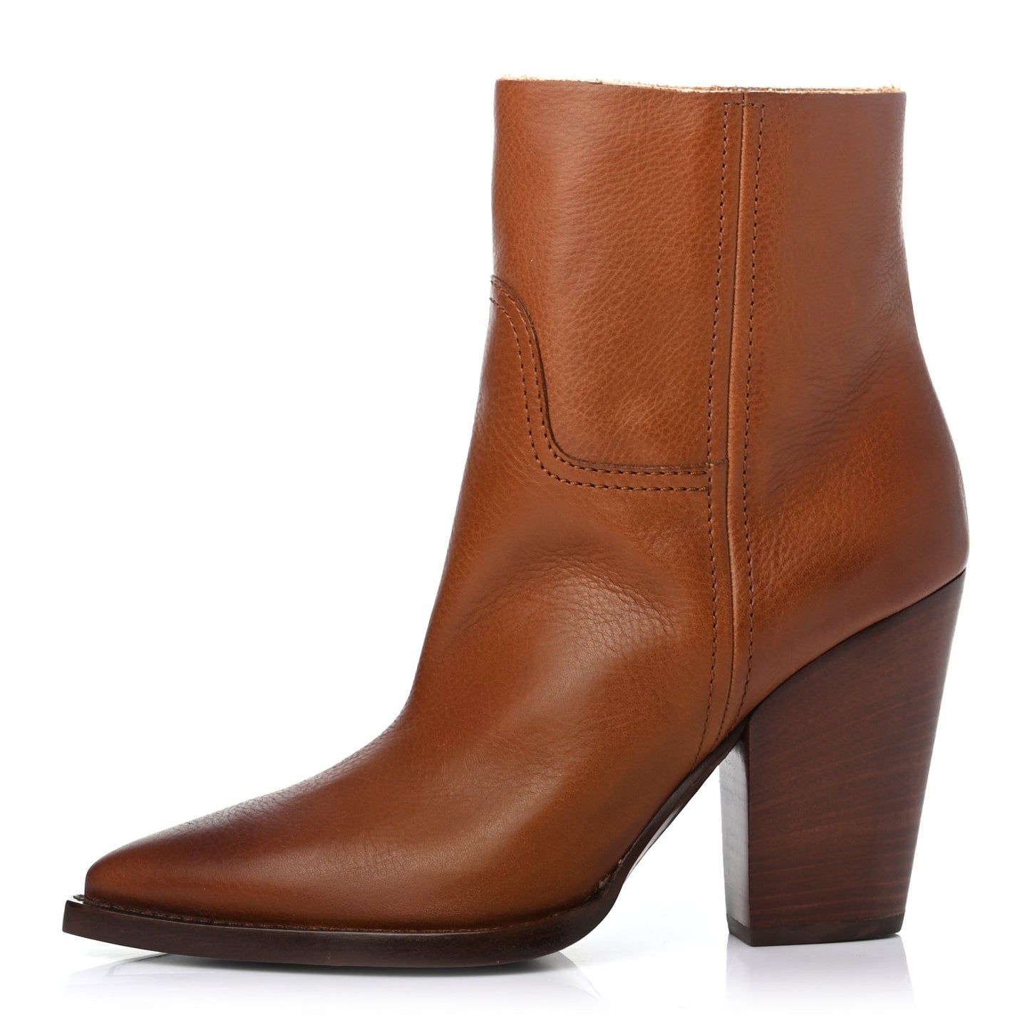 Calfskin Theo 95 Zip Boot 37 Cuoio