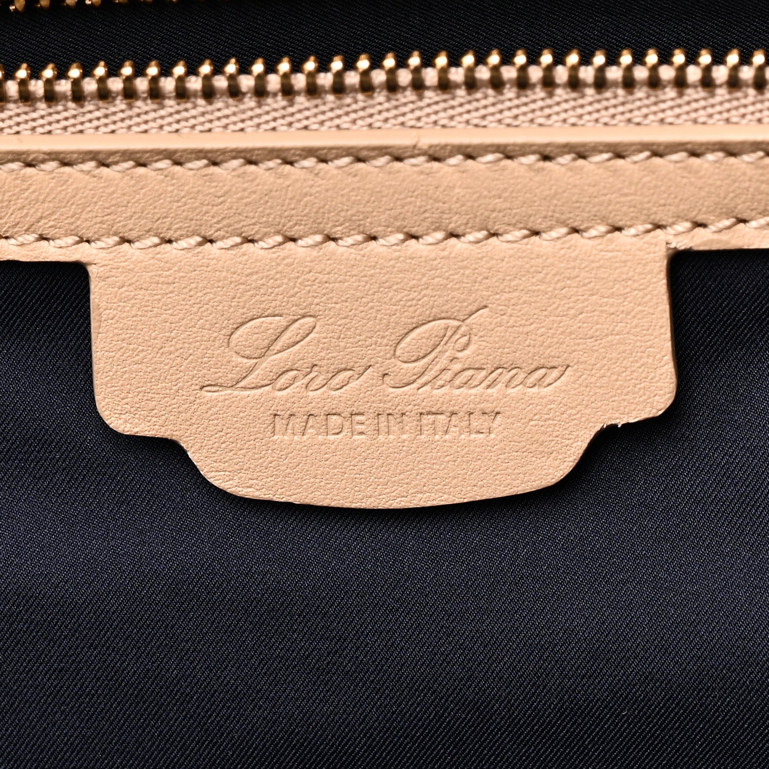 Loro Piana Cashfur Calfskin Large Sesia Tote Ancient Paper 6 of 9