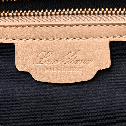 Loro Piana Cashfur Calfskin Large Sesia Tote Ancient Paper 6 of 9