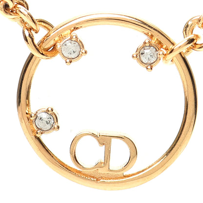 Christian Dior Metal Crystal CD Choker Gold 4 of 6