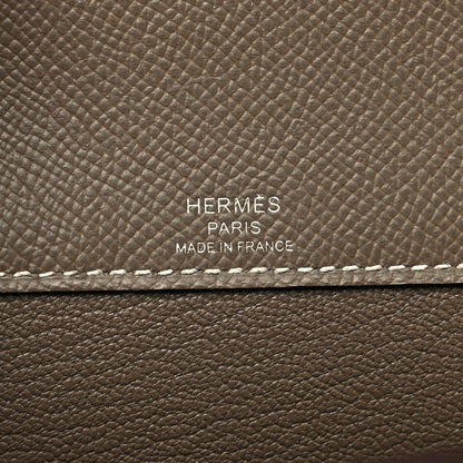 Hermes Epsom Kelly Depeches 25 Pouch Etoupe 6 of 11