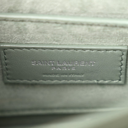 Saint Laurent Calfskin Small Monogram Sunset Vert Opaline 6 of 10