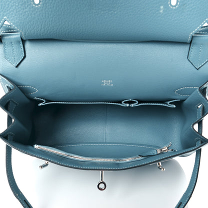 Hermes Taurillon Clemence Jypsiere 31 Blue Jean 4 of 10