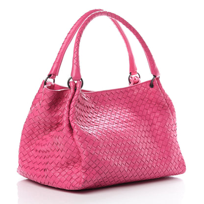 Bottega Veneta Nappa Intrecciato Parachute Bag Rosa Shock 3 of 17