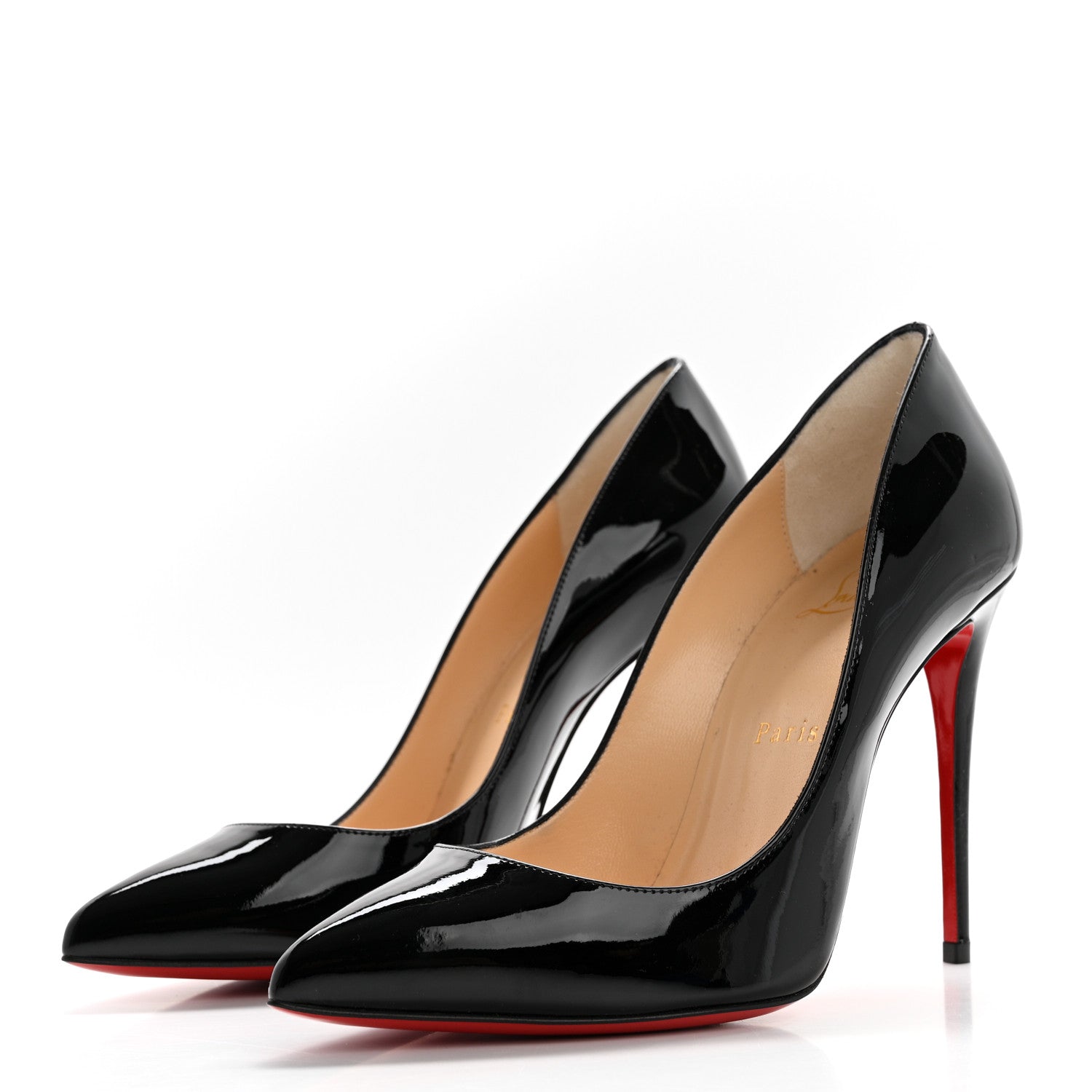 Christian Louboutin Patent Pigalle Follies 100 Pumps 37 Black 3 of 8