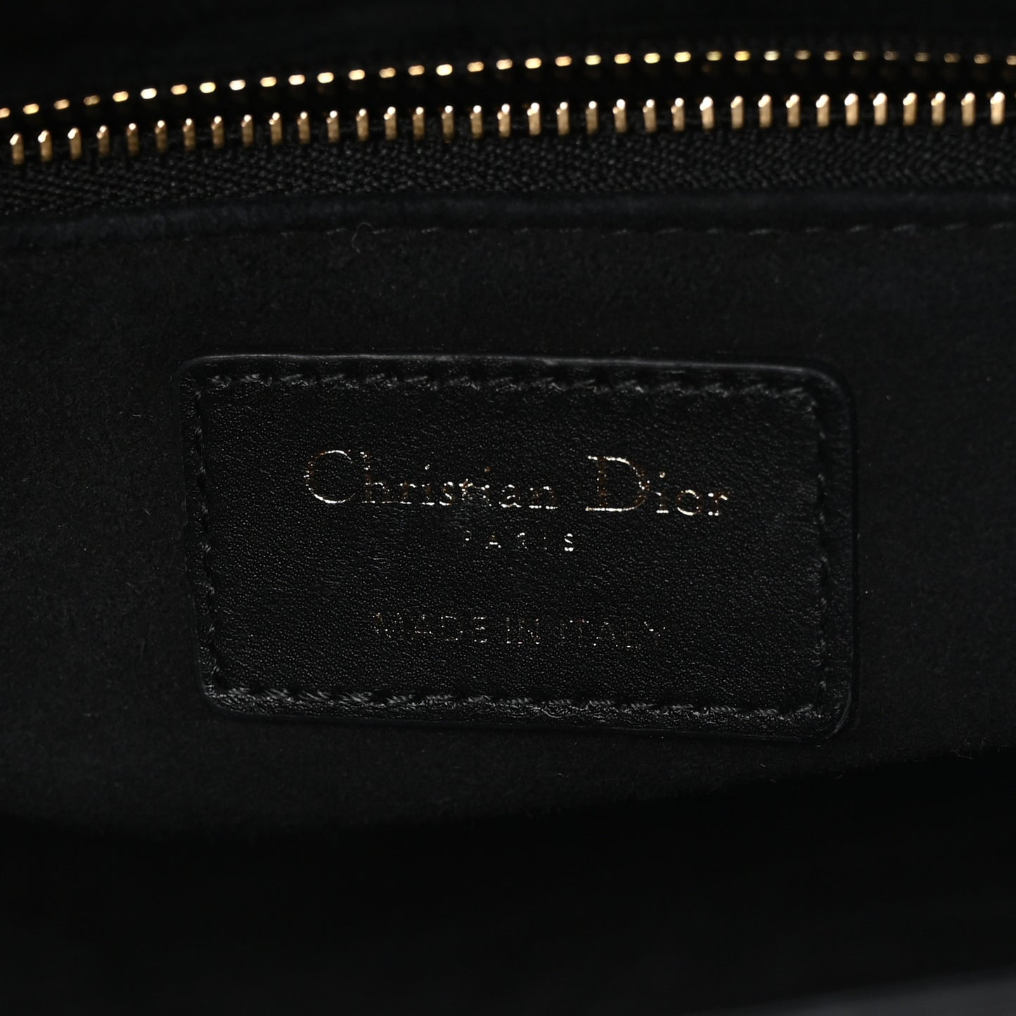 Lambskin Cannage Medium Lady Dior Black