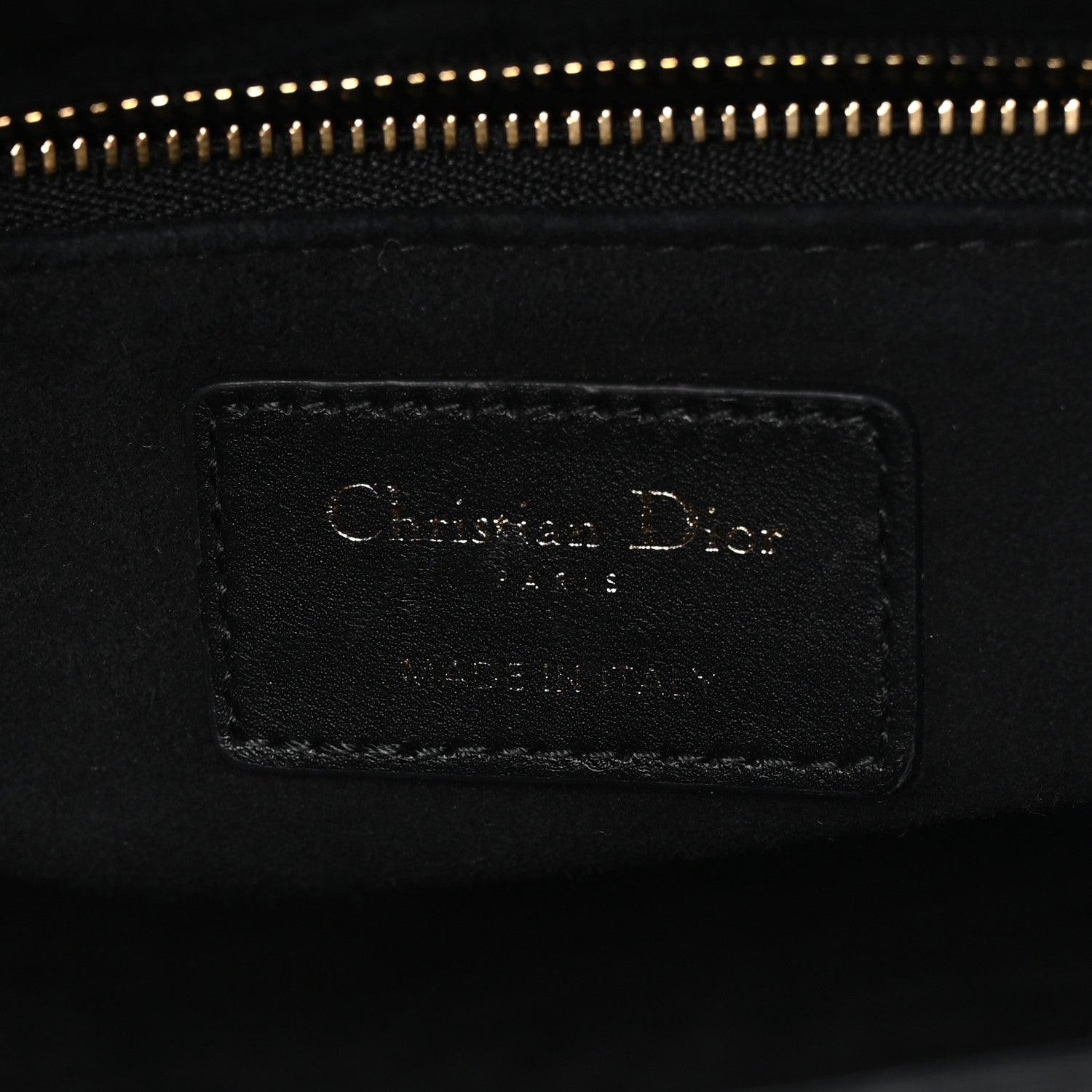 Christian Dior Lambskin Cannage Medium Lady Dior Black 5 of 9