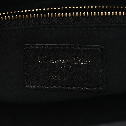 Christian Dior Lambskin Cannage Medium Lady Dior Black 5 of 9