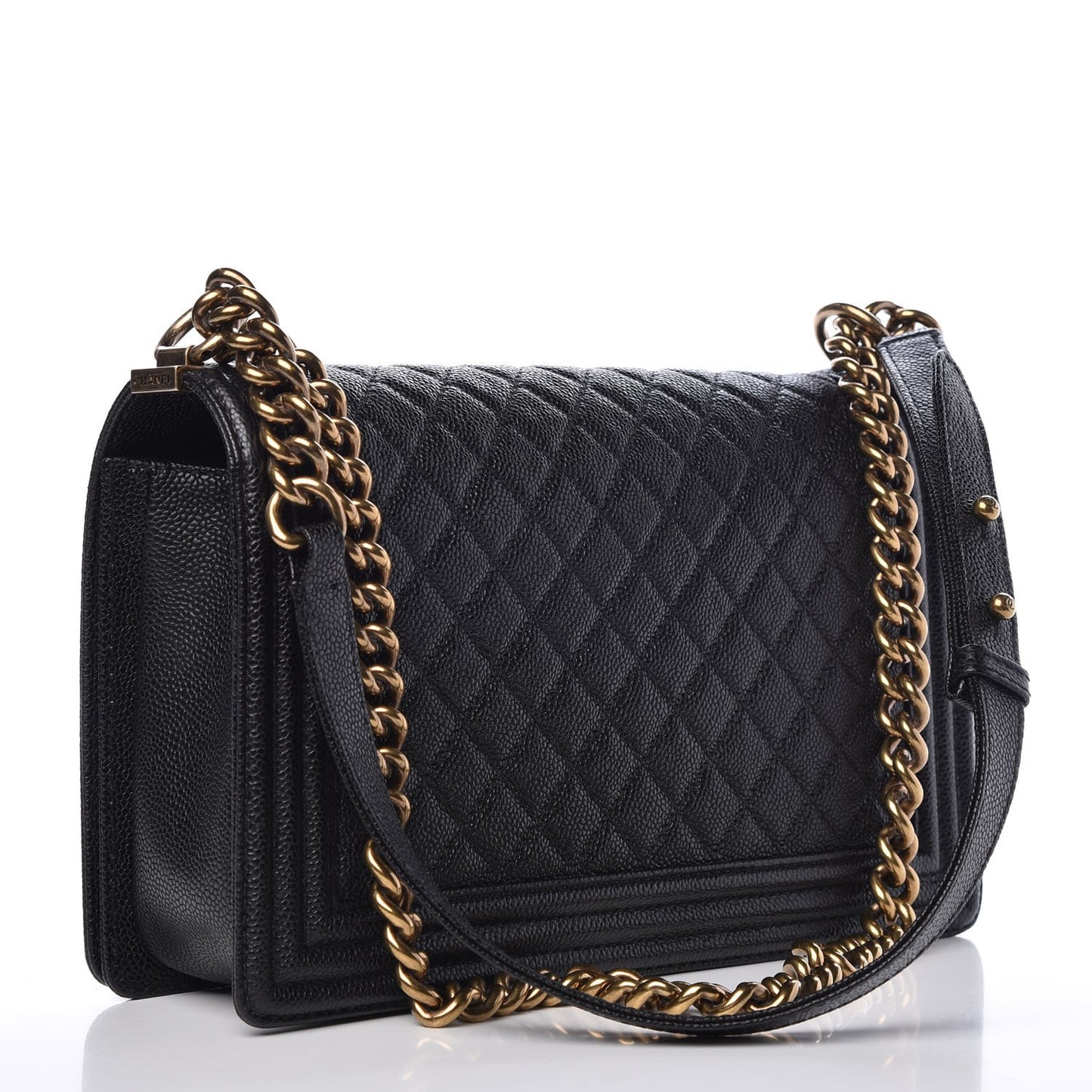 Caviar Quilted New Medium Boy Flap Black
