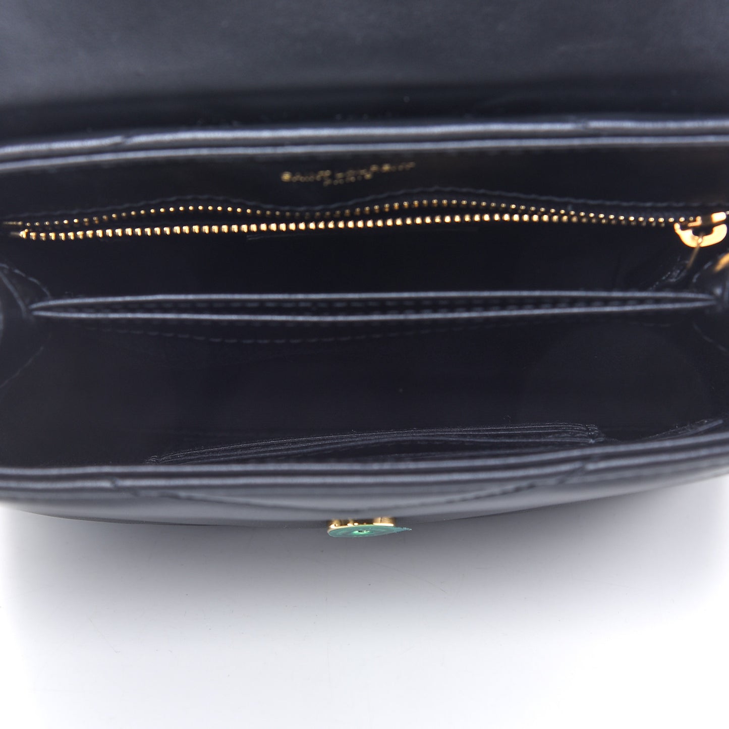 Calfskin Y Quilted Monogram Toy Loulou Crossbody Bag Black