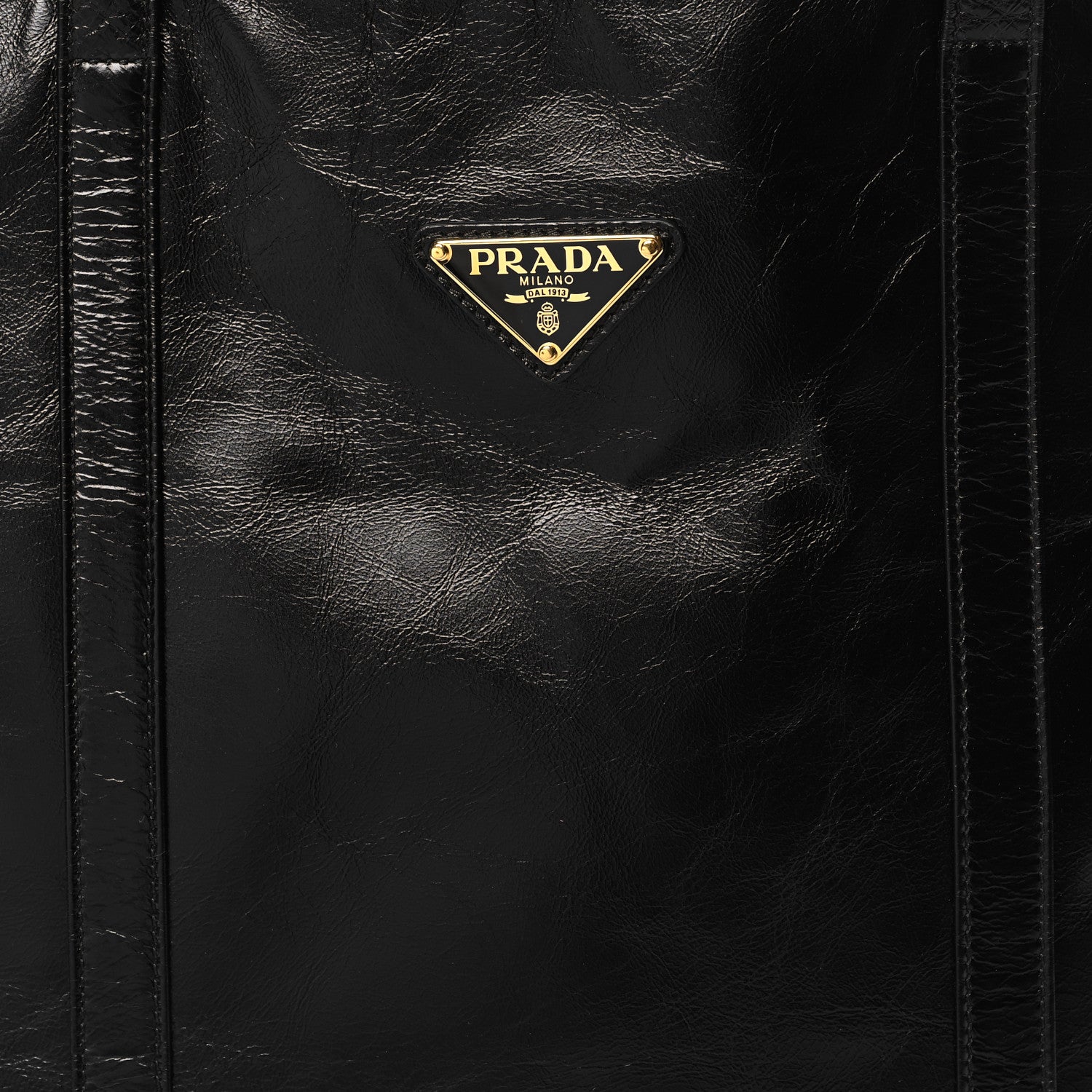 Prada Soft Lux Large Shopping Tote Black 7 of 9