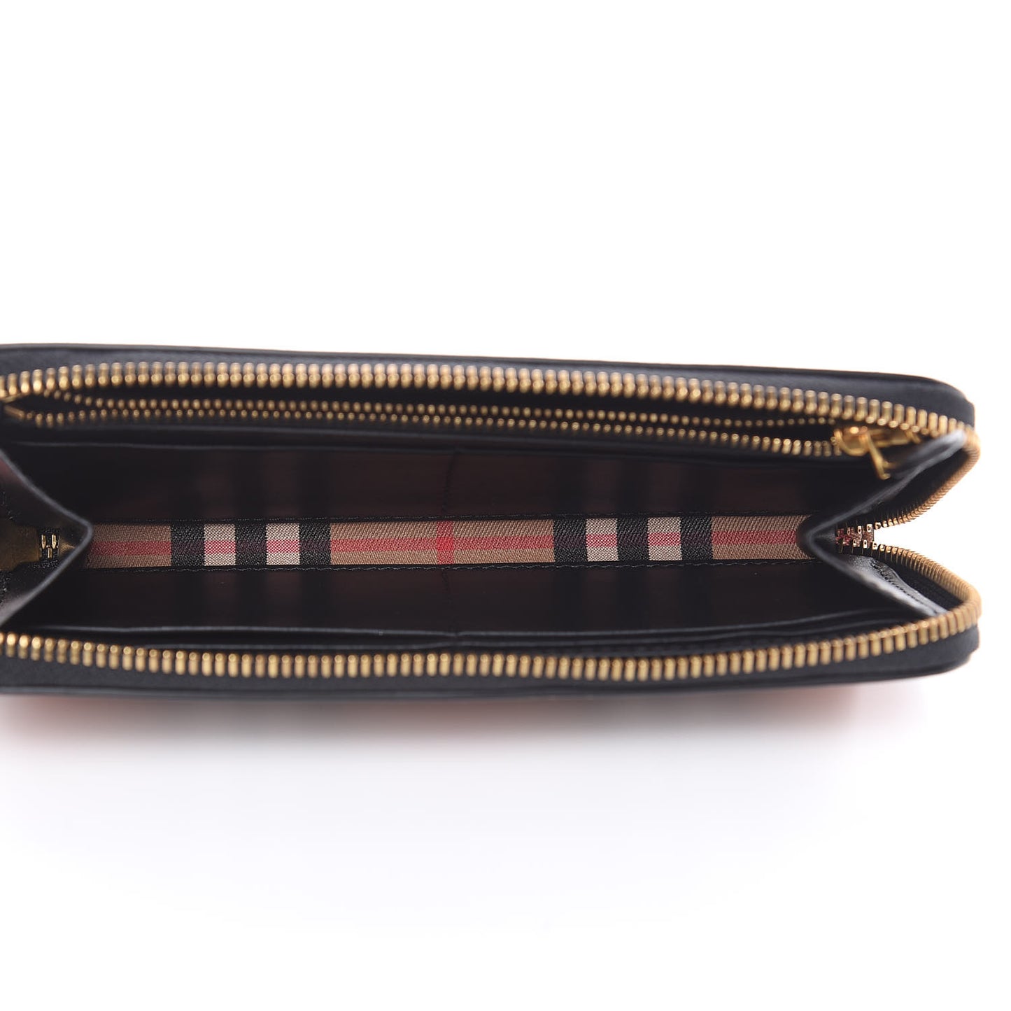 Vintage Check Ellerby Zip Around Wallet Black