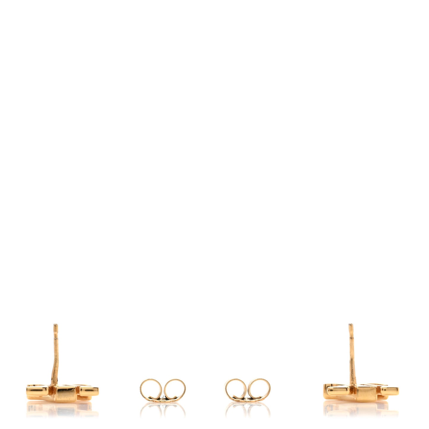 Metal LV Iconic Earrings Gold