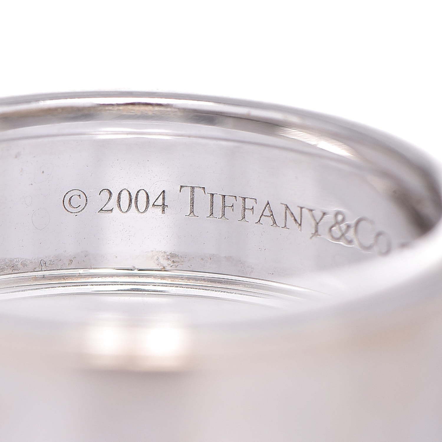 Tiffany 18K White Gold Diamond Century Men's Wedding Band Ring 62 10 3 of 6
