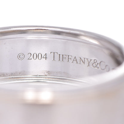 Tiffany 18K White Gold Diamond Century Men's Wedding Band Ring 62 10 3 of 6