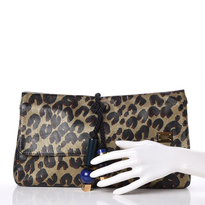 Louis Vuitton Leopard Nocturne African Queen Clutch Dore Gold 2 of 7