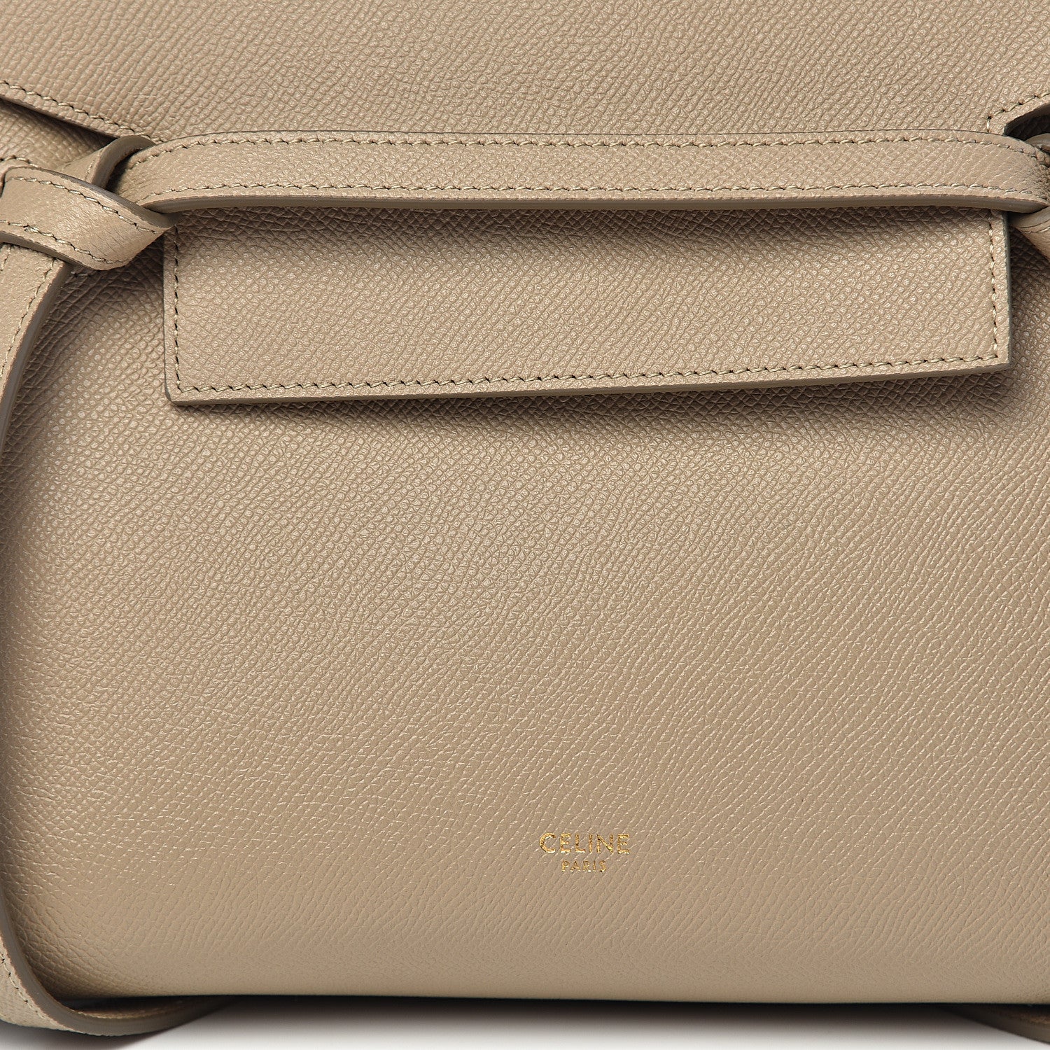 Celine Grained Calfskin Mini Belt Bag Dune 8 of 8