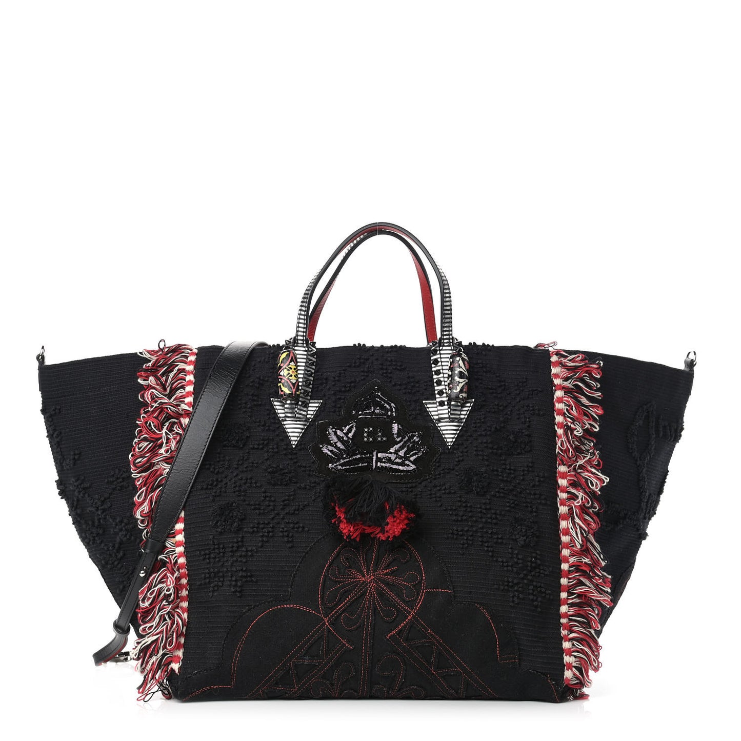Cotton Embroidered Portugaba Black