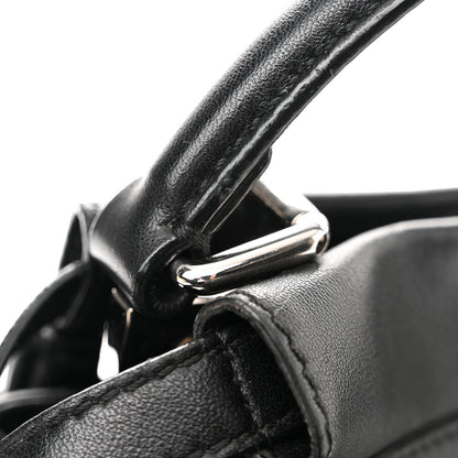 Fendi Nappa Lace Up Mini Peekaboo Iconic Satchel Black 11 of 11