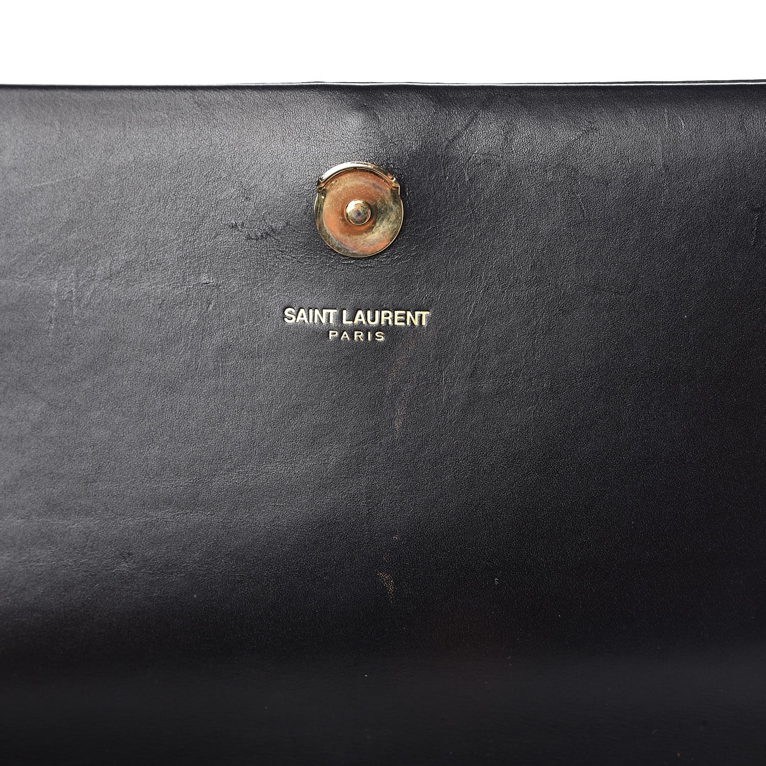 Saint Laurent Smooth Calfskin Medium Classic Monogram Kate Tassel Satchel Black 10 of 11