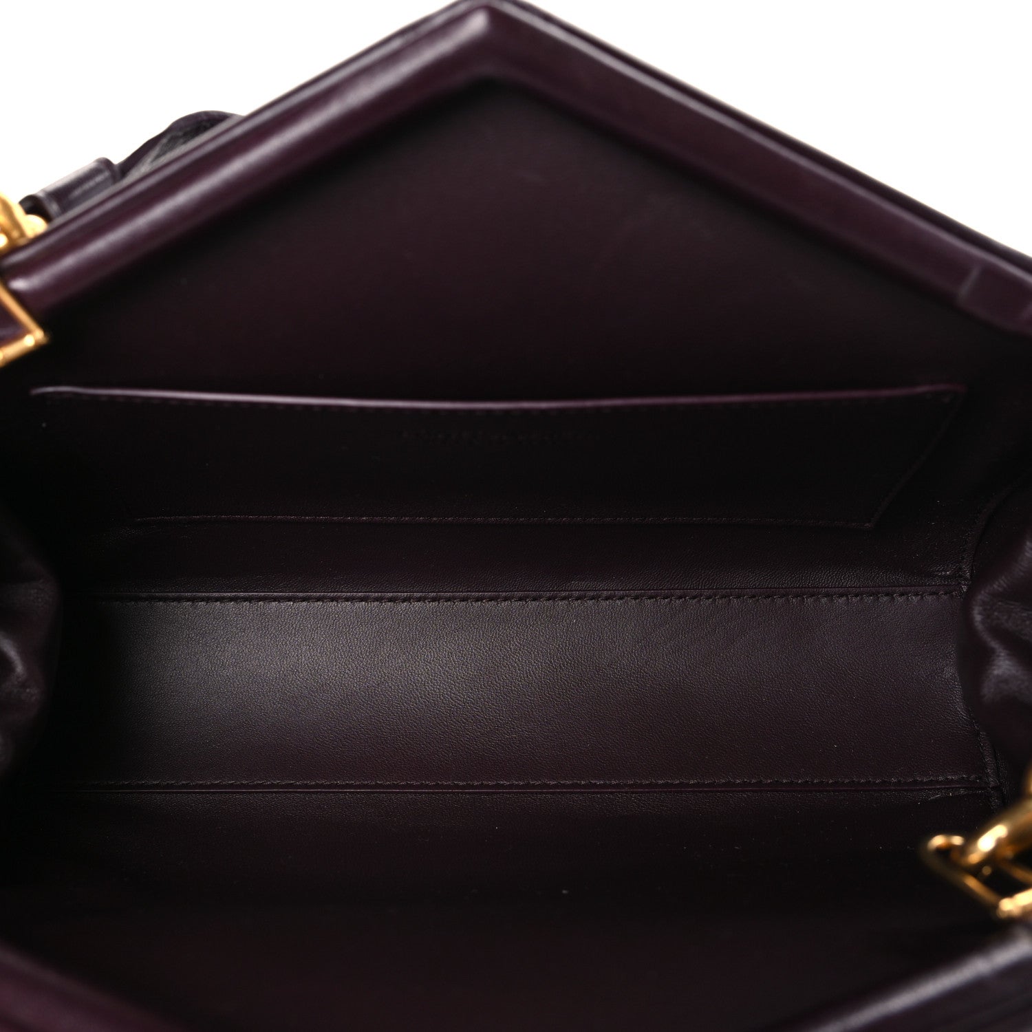 Bottega Veneta Nappa Angular Chain Knot Clutch Grape 5 of 8