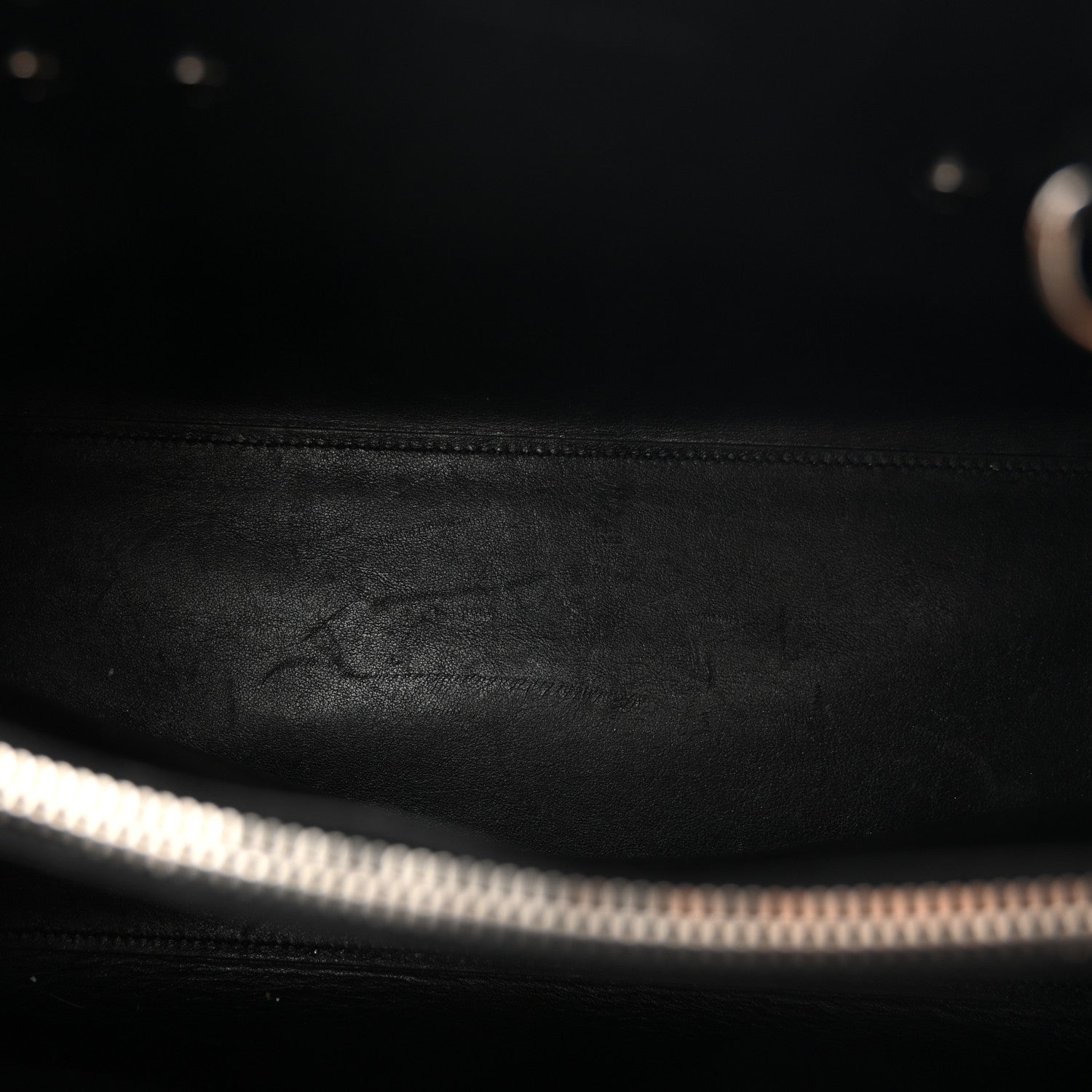 Saint Laurent Calfskin Crocodile Embossed Small Sac de Jour  Black 5 of 10