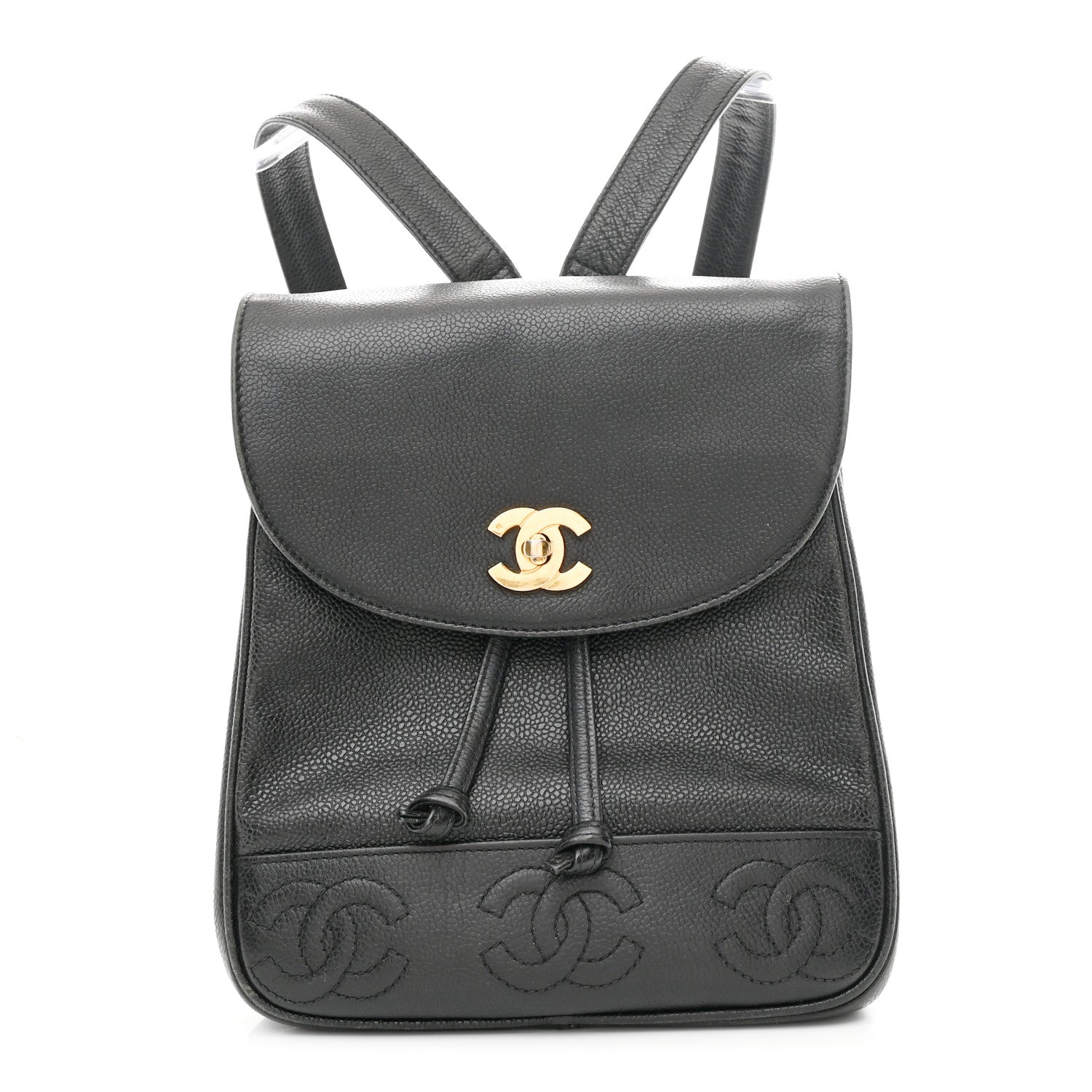 Chanel Caviar CC Backpack Black 1 of 10