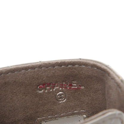 Chanel Patent Quilted Cell Phone Case Light Grey 5 of 8