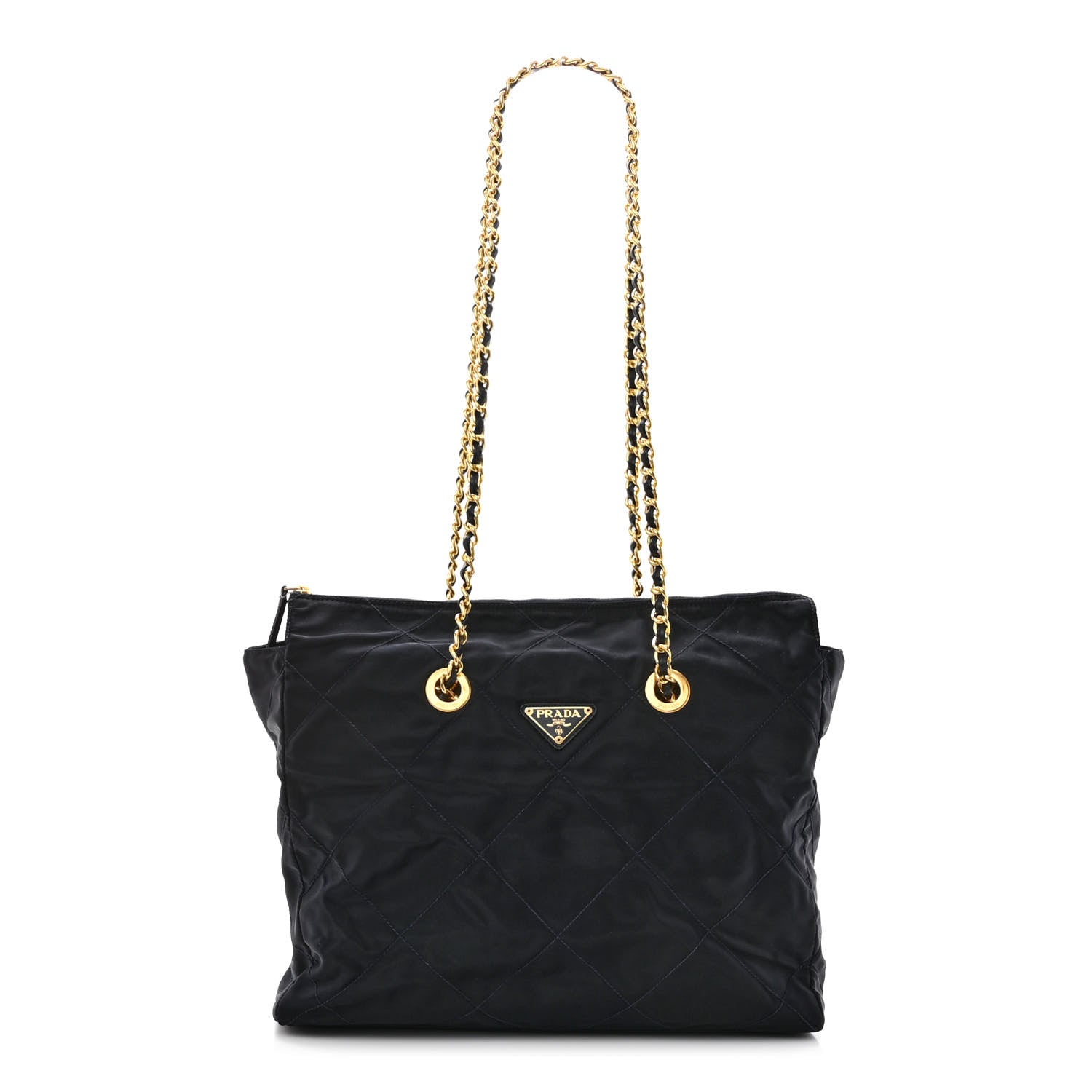 Prada Nylon Tessuto Quilted Shoulder Bag Blue 1 of 9