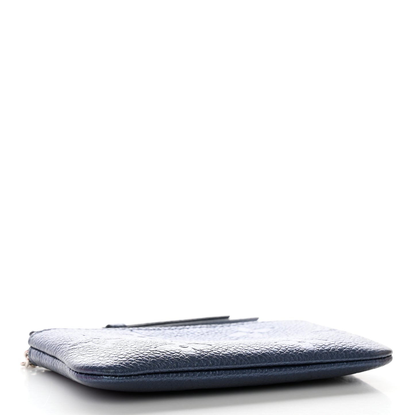 Metallic Empreinte Monogram Giant Key Pouch Navy Nacre