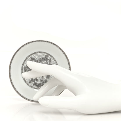 Hermes Porcelain Mosaique au 24 Soy Dish Platine 2 of 7