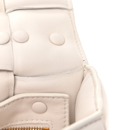 Bottega Veneta Lambskin Maxi Intreccio Padded Chain Cassette Crossbody Bag White 10 of 10