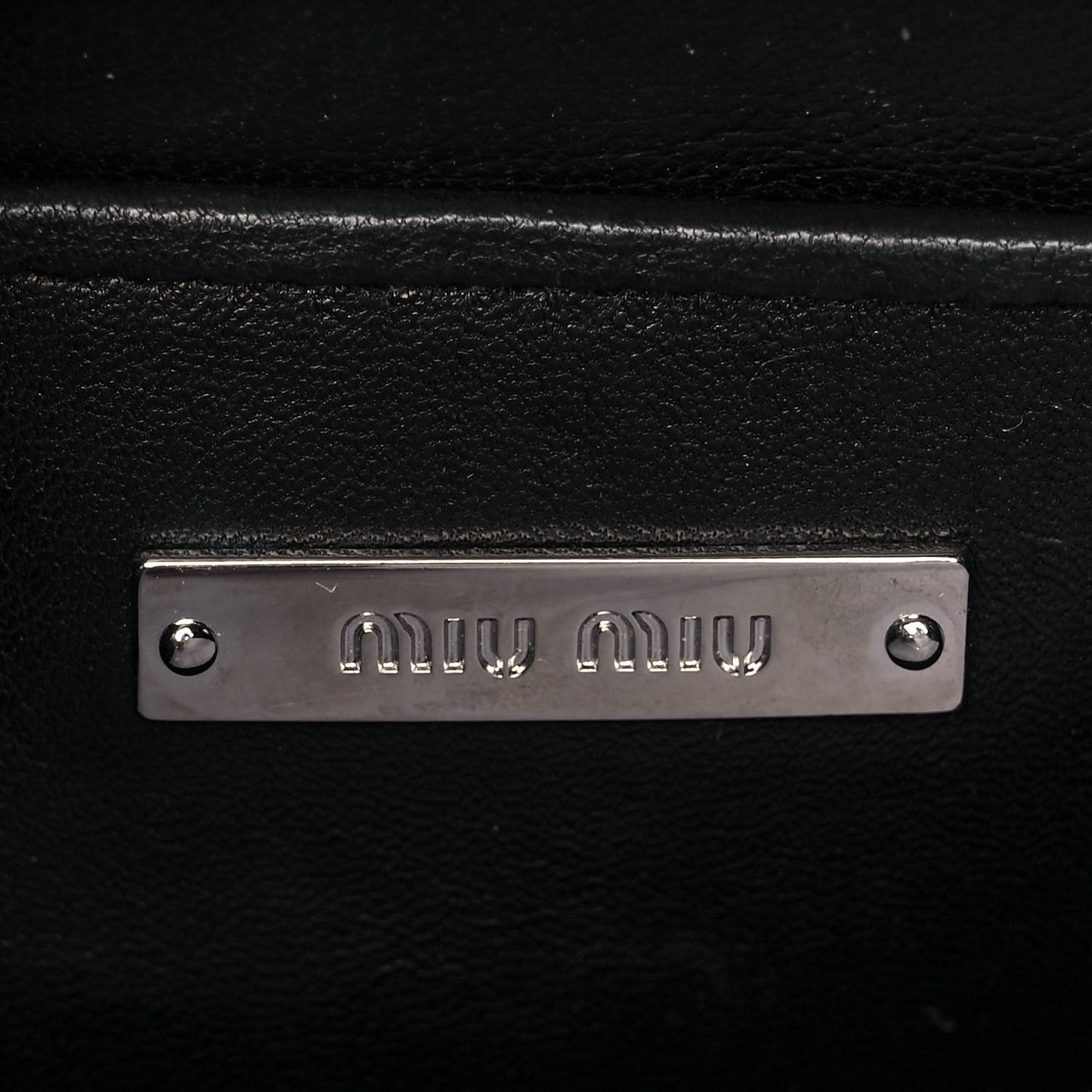 Nappa Grommet Club Shoulder Bag Black
