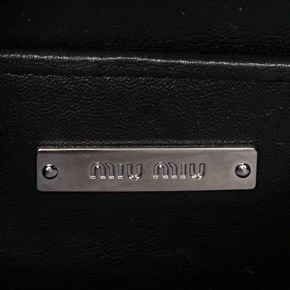 Miu Miu Nappa Grommet Club Shoulder Bag Black 5 of 8