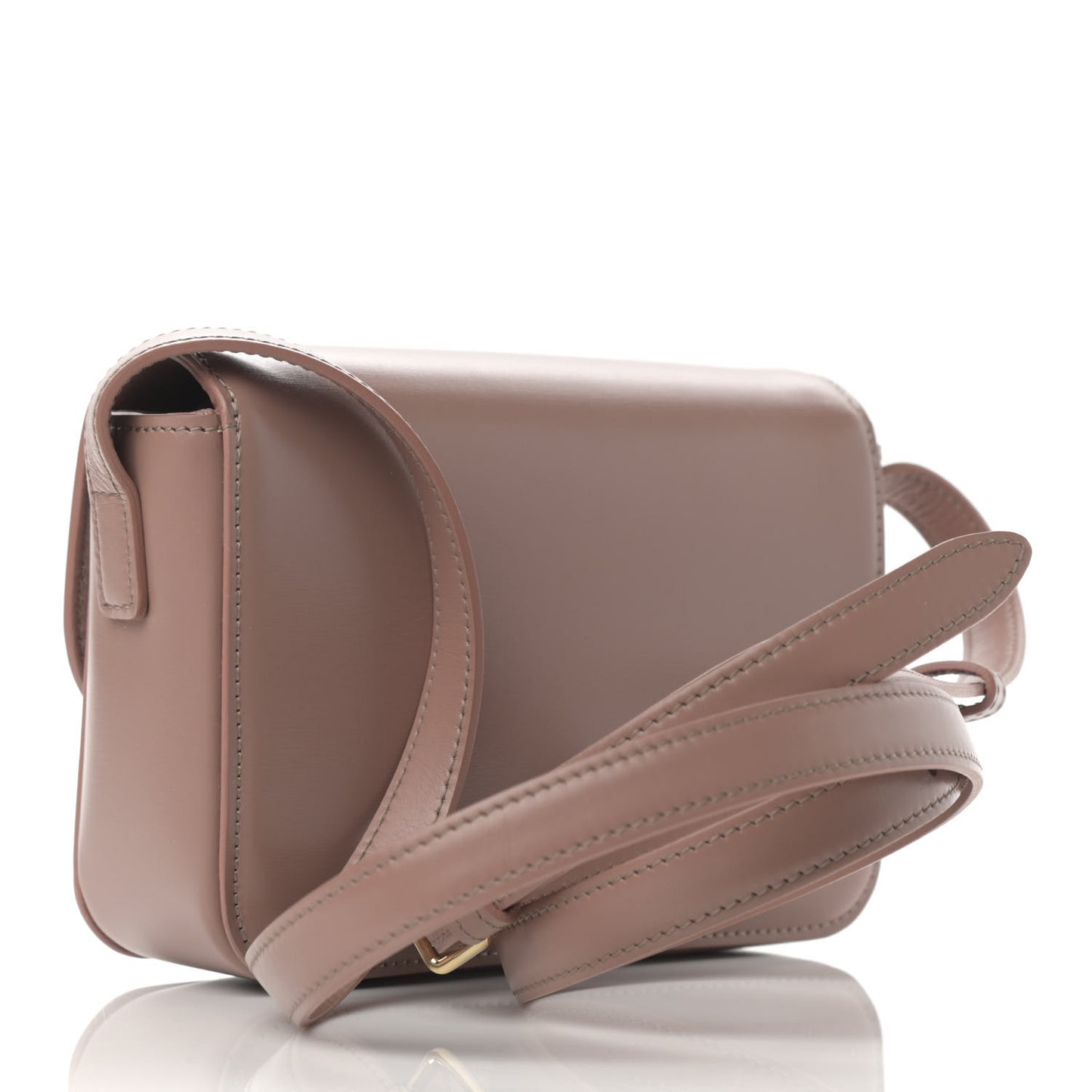 Shiny Calfskin Nano Triomphe Antique Rose