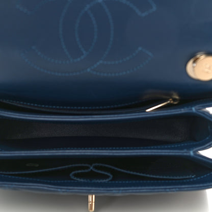 Chanel Lambskin Quilted Small Trendy CC Flap Dual Handle Bag Navy 5 of 12