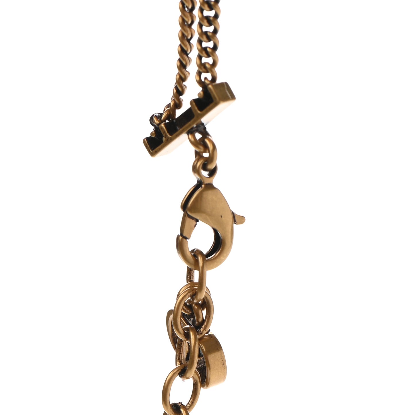 Metal J'Adior Choker Necklace Aged Gold