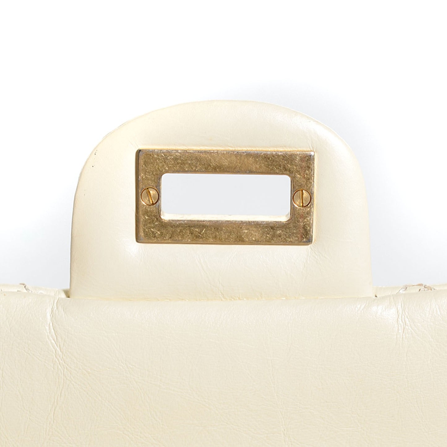 Aged Calfskin Quilted 2.55 Reissue 226 Flap White