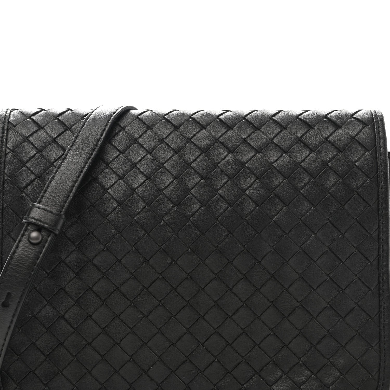 Bottega Veneta Nappa Intrecciato Flap Crossbody Black 10 of 14