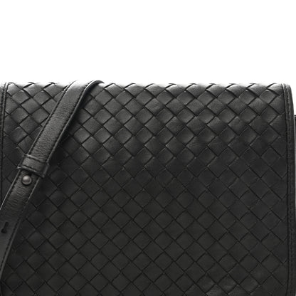 Bottega Veneta Nappa Intrecciato Flap Crossbody Black 10 of 14