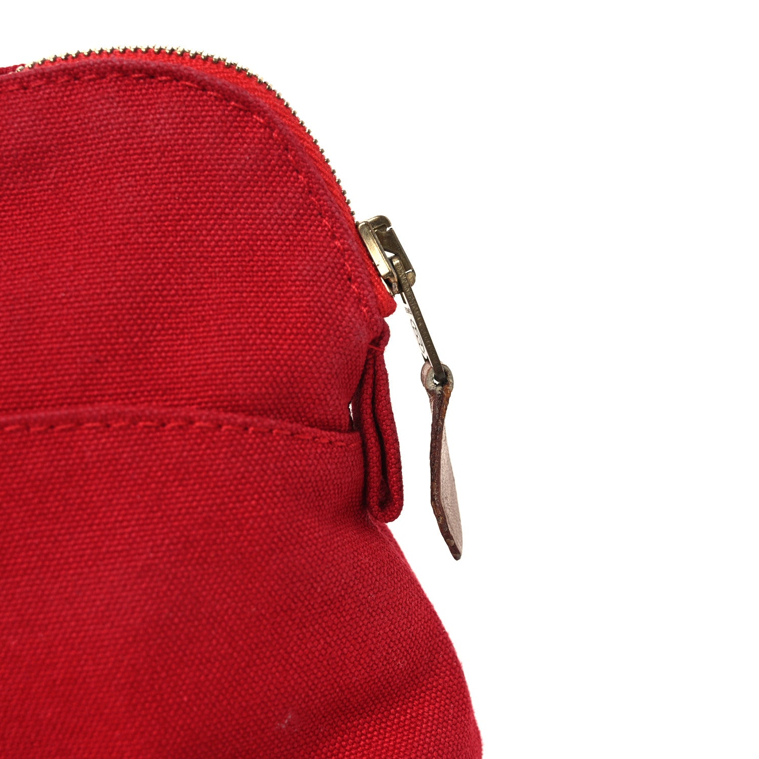 Hermes Cotton Canvas Mini Bolide Travel Cosmetic Pouch 14 of 15