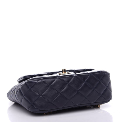 Chanel Lambskin Quilted Small in Seoul Backpack Navy 3 of 9