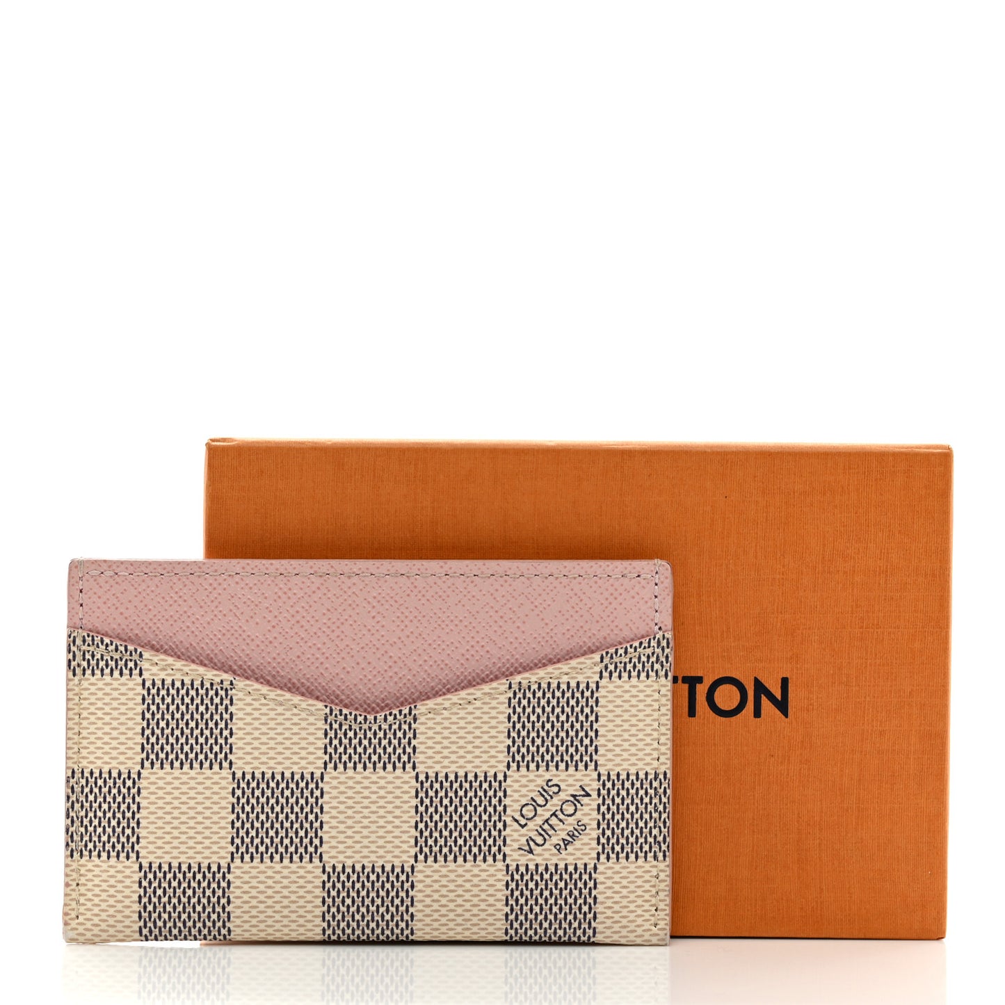Damier Azur Daily Card Holder Rose Ballerine