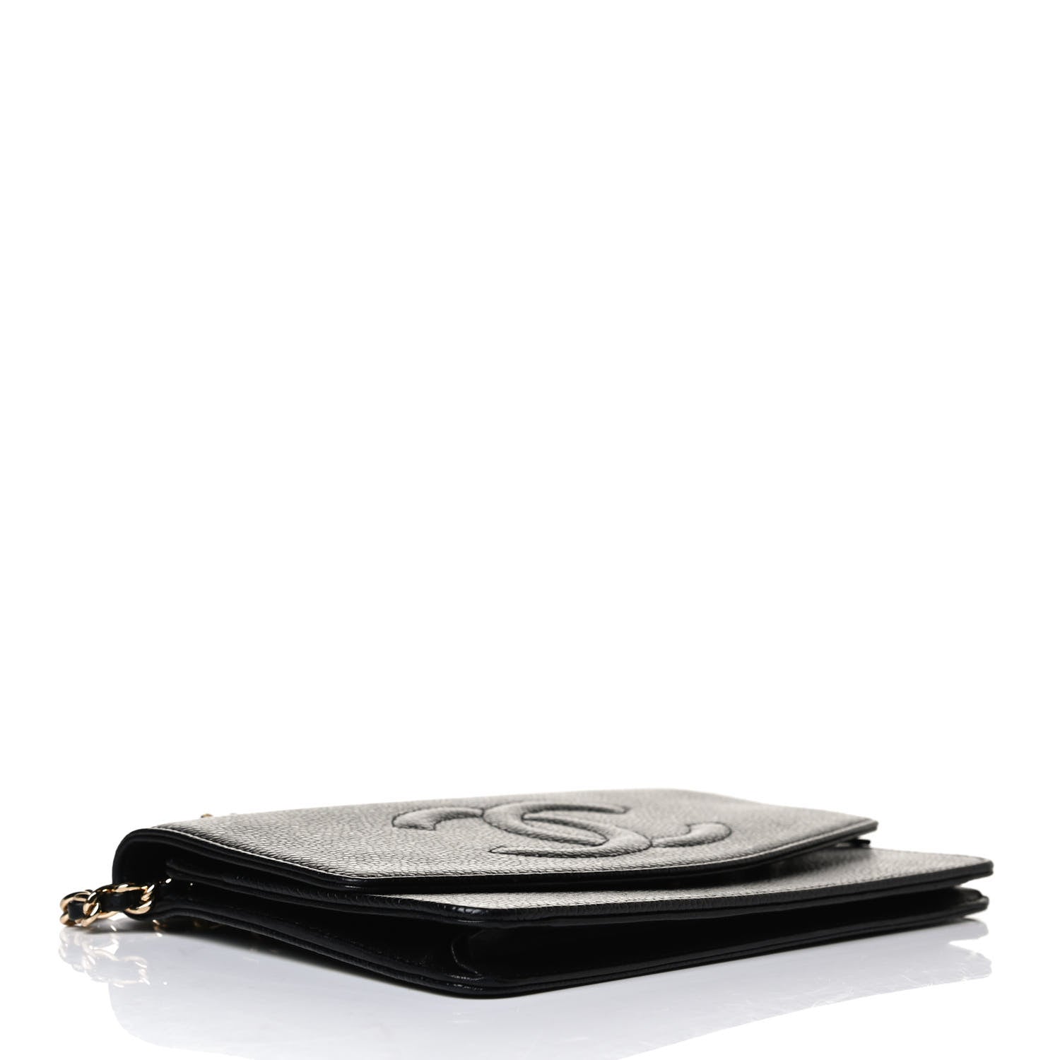 Chanel Caviar Timeless CC Wallet On Chain WOC Black 4 of 15